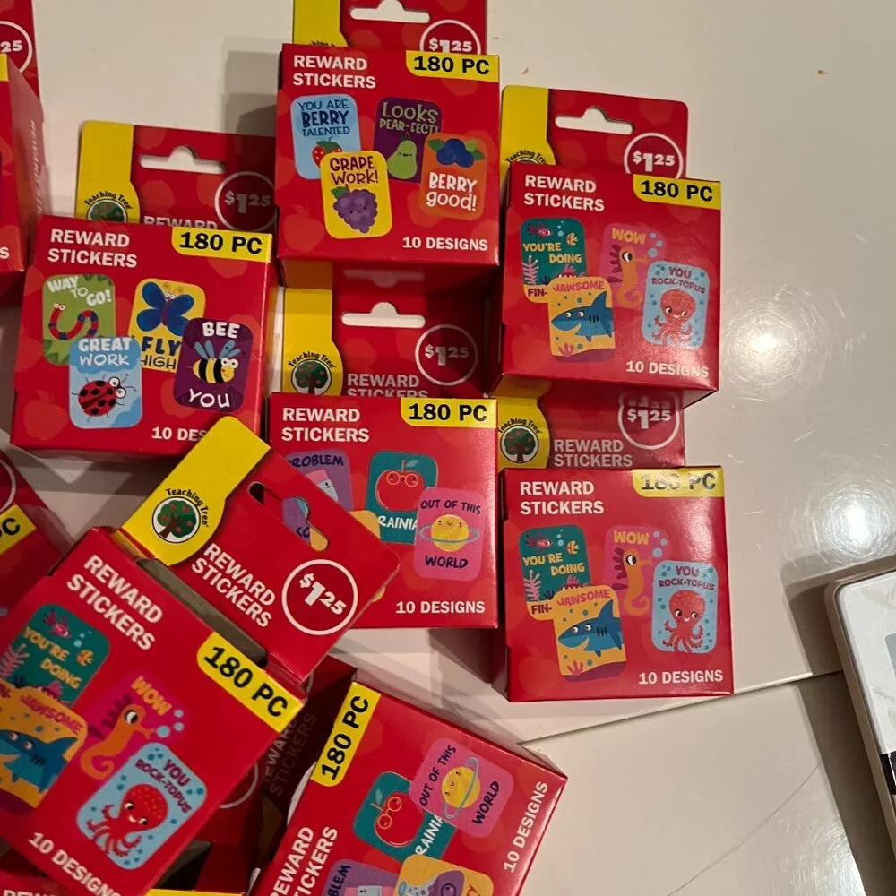 Teacher Reward Stickers  (12 Packs 2160 Total Stickers NEW Crafter’s Square‎